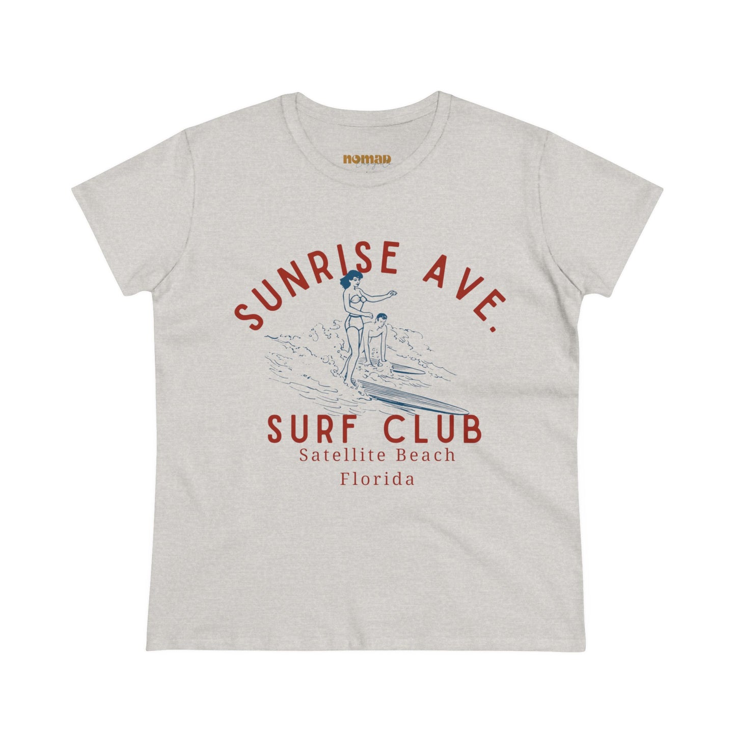 Women's Sunrise Surf Club Midweight Cotton Tee