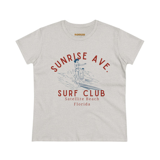 Women's Sunrise Surf Club Midweight Cotton Tee