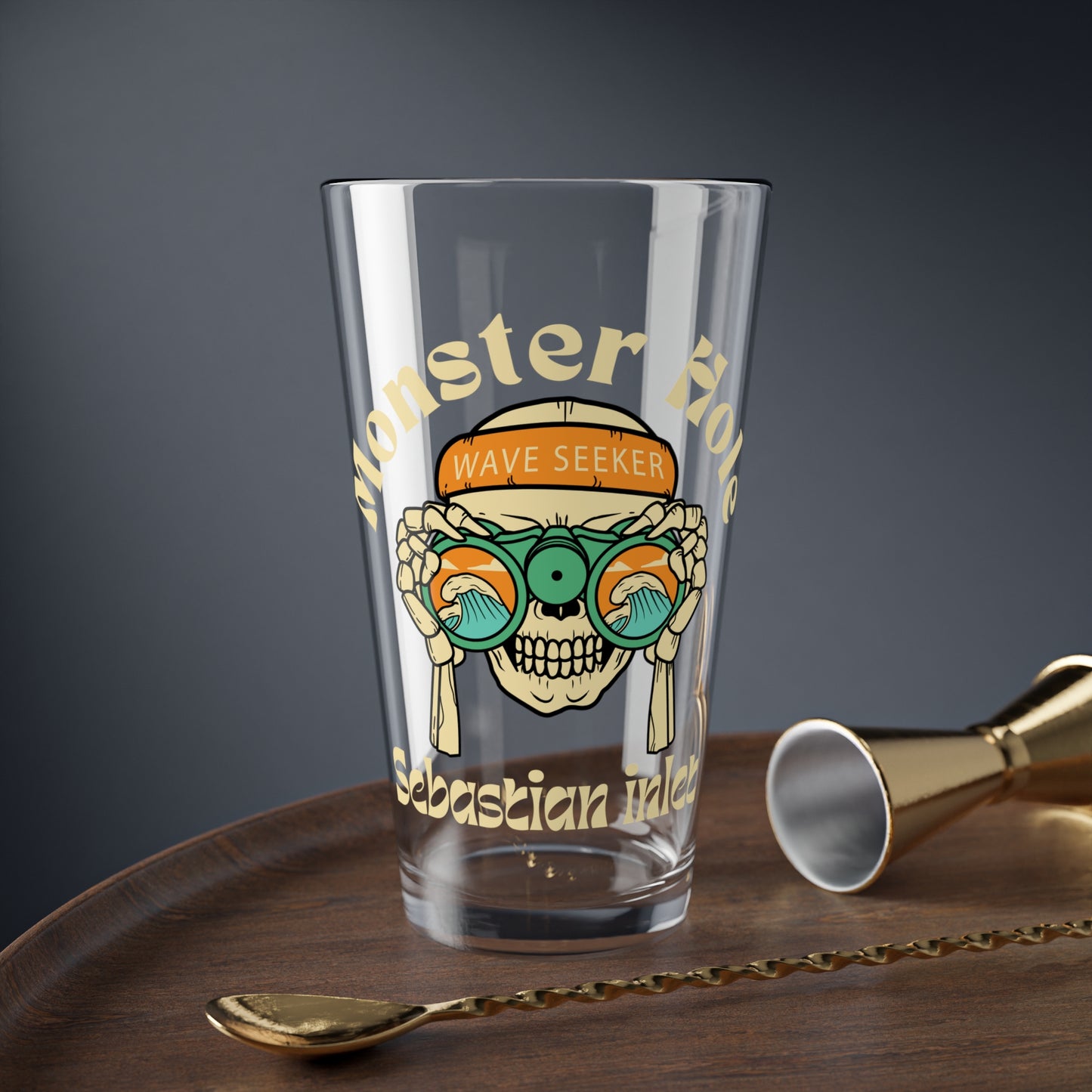 Monster Hole 16oz Glass