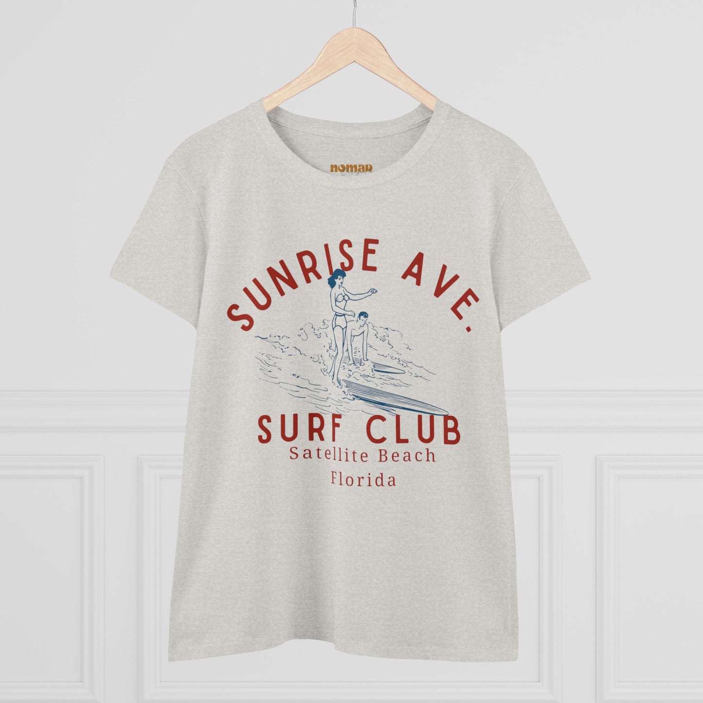 Women's Sunrise Surf Club Midweight Cotton Tee